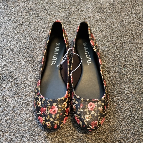 Falls Creek Shoes - Falls Creek Womens Floral Ballet Flats
